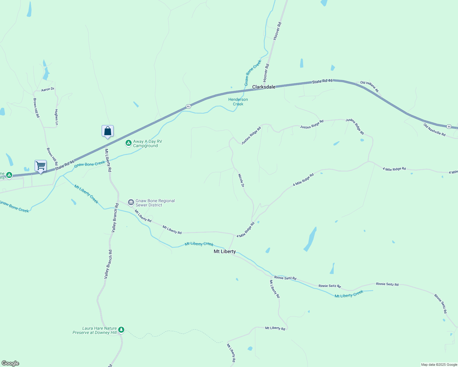 map of restaurants, bars, coffee shops, grocery stores, and more near 6592 Jason Drive in Nashville