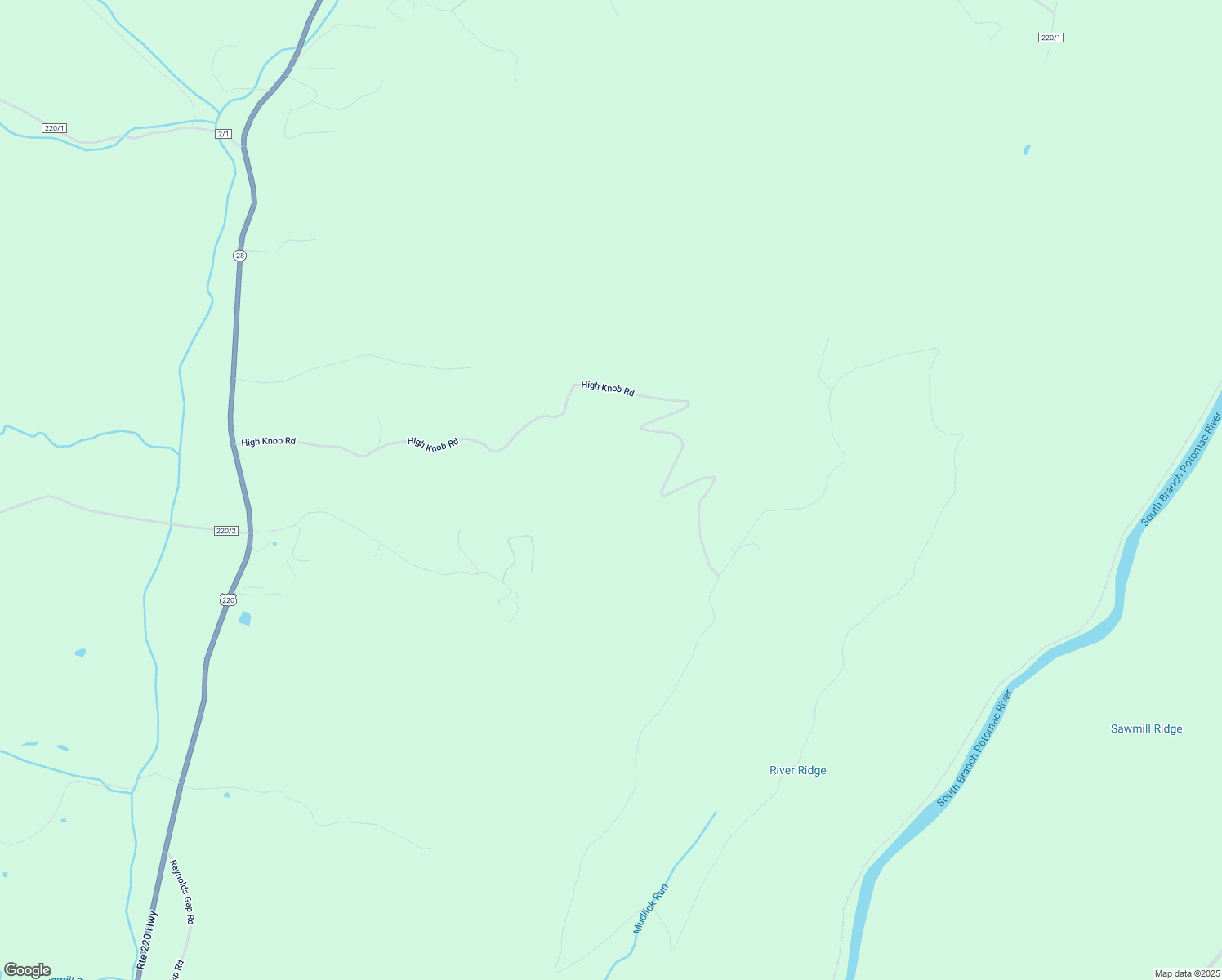 map of restaurants, bars, coffee shops, grocery stores, and more near 1902 High Knob Road in Old Fields