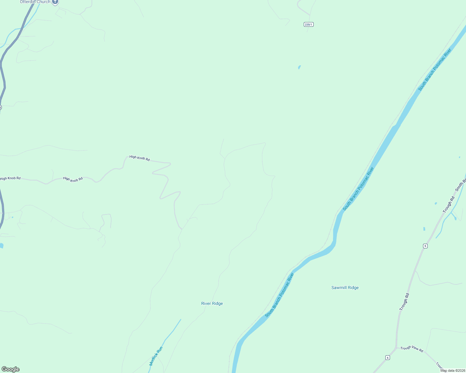 map of restaurants, bars, coffee shops, grocery stores, and more near 6751 High Knob Road in Old Fields