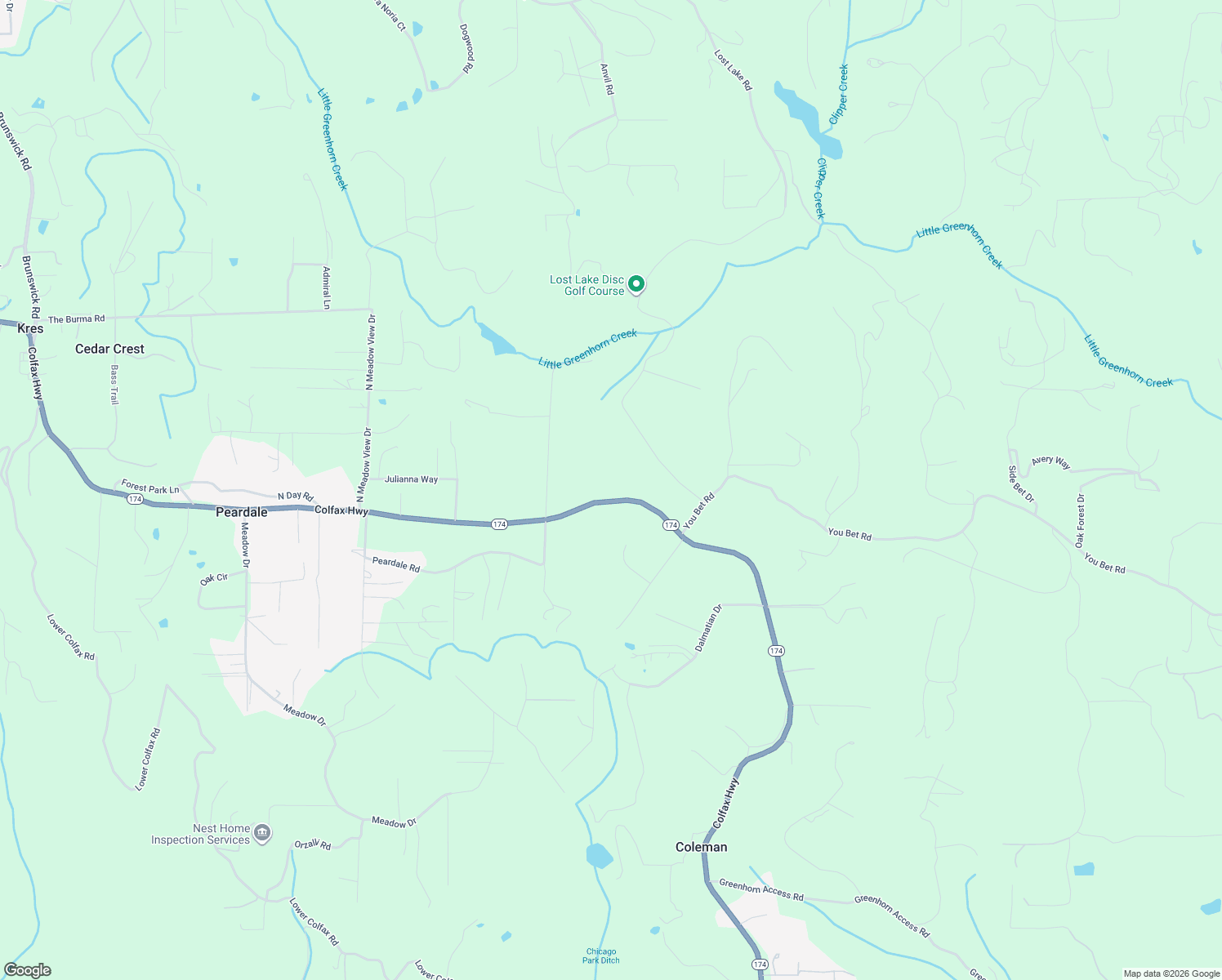 map of restaurants, bars, coffee shops, grocery stores, and more near 15342 Colfax Highway in Grass Valley