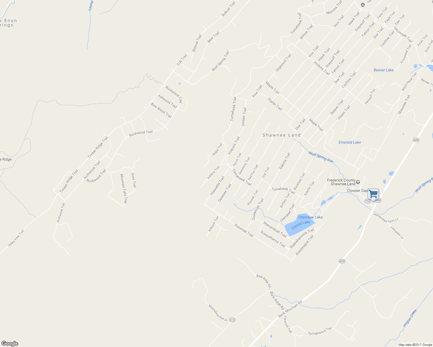 map of restaurants, bars, coffee shops, grocery stores, and more near 111 Indiana Trail in Winchester