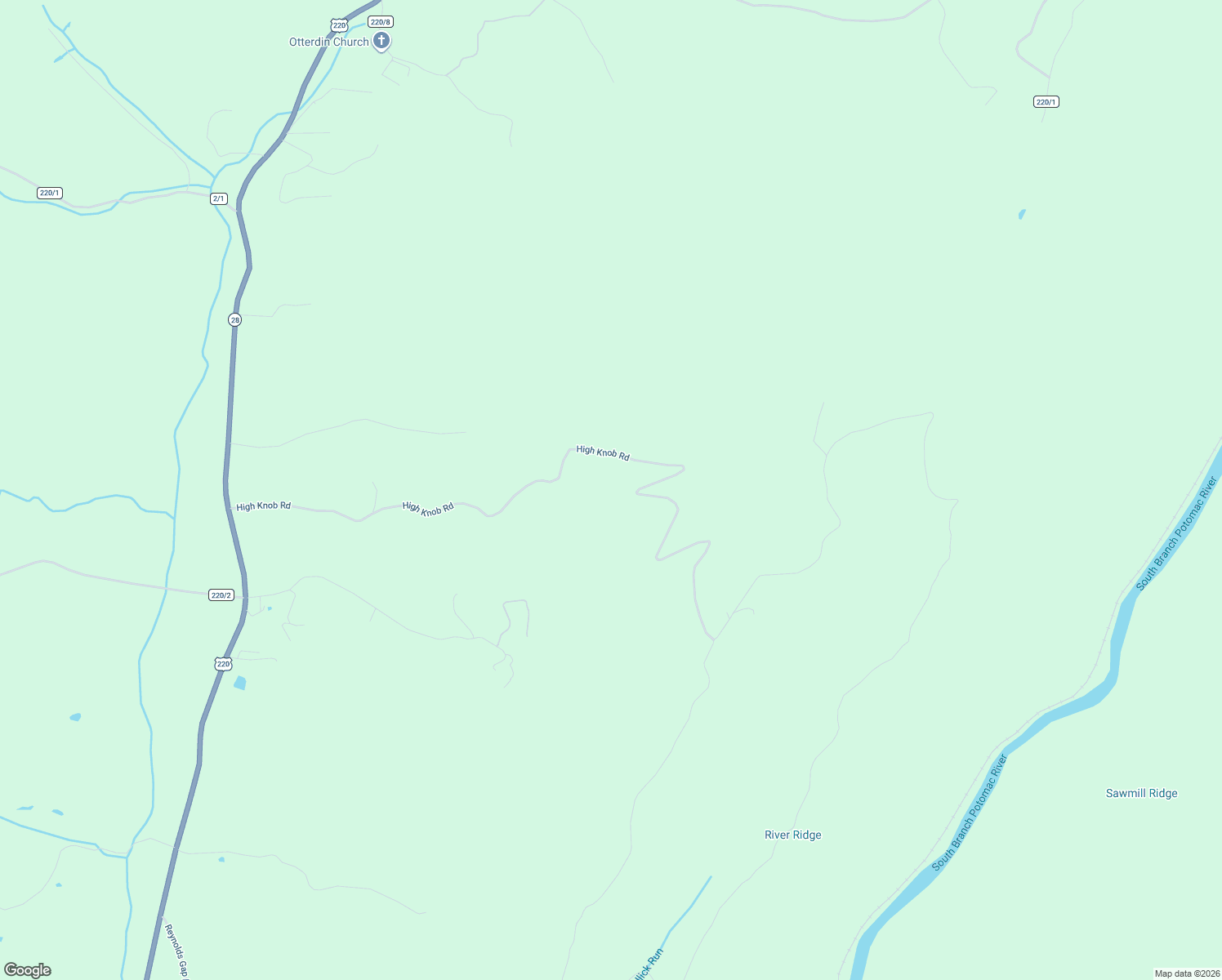 map of restaurants, bars, coffee shops, grocery stores, and more near 1604 High Knob Road in Old Fields