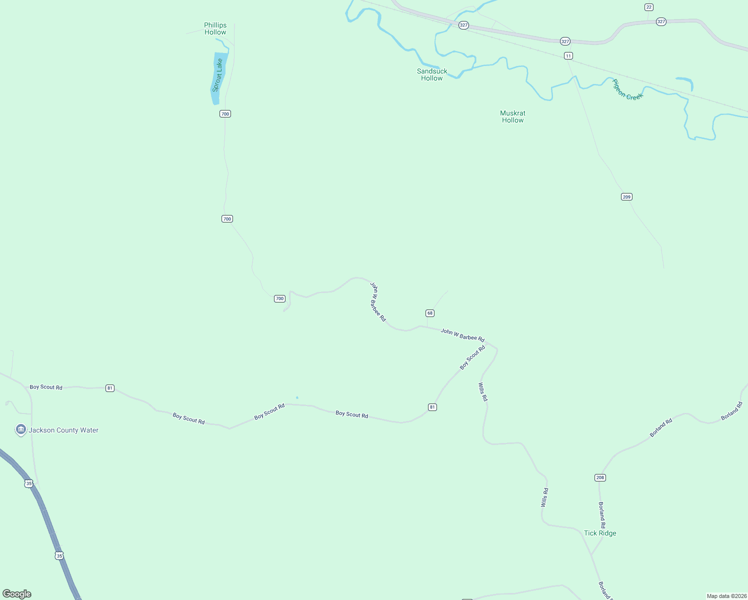 map of restaurants, bars, coffee shops, grocery stores, and more near 587 John W Barbee Road in Ray