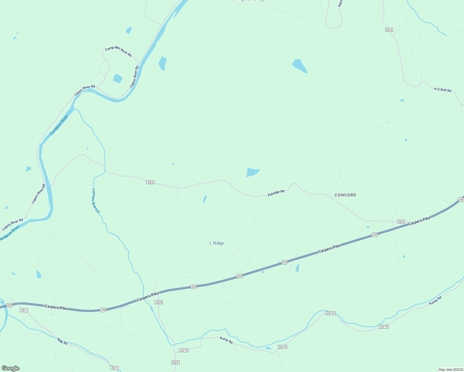 map of restaurants, bars, coffee shops, grocery stores, and more near Eldridge Road in High View