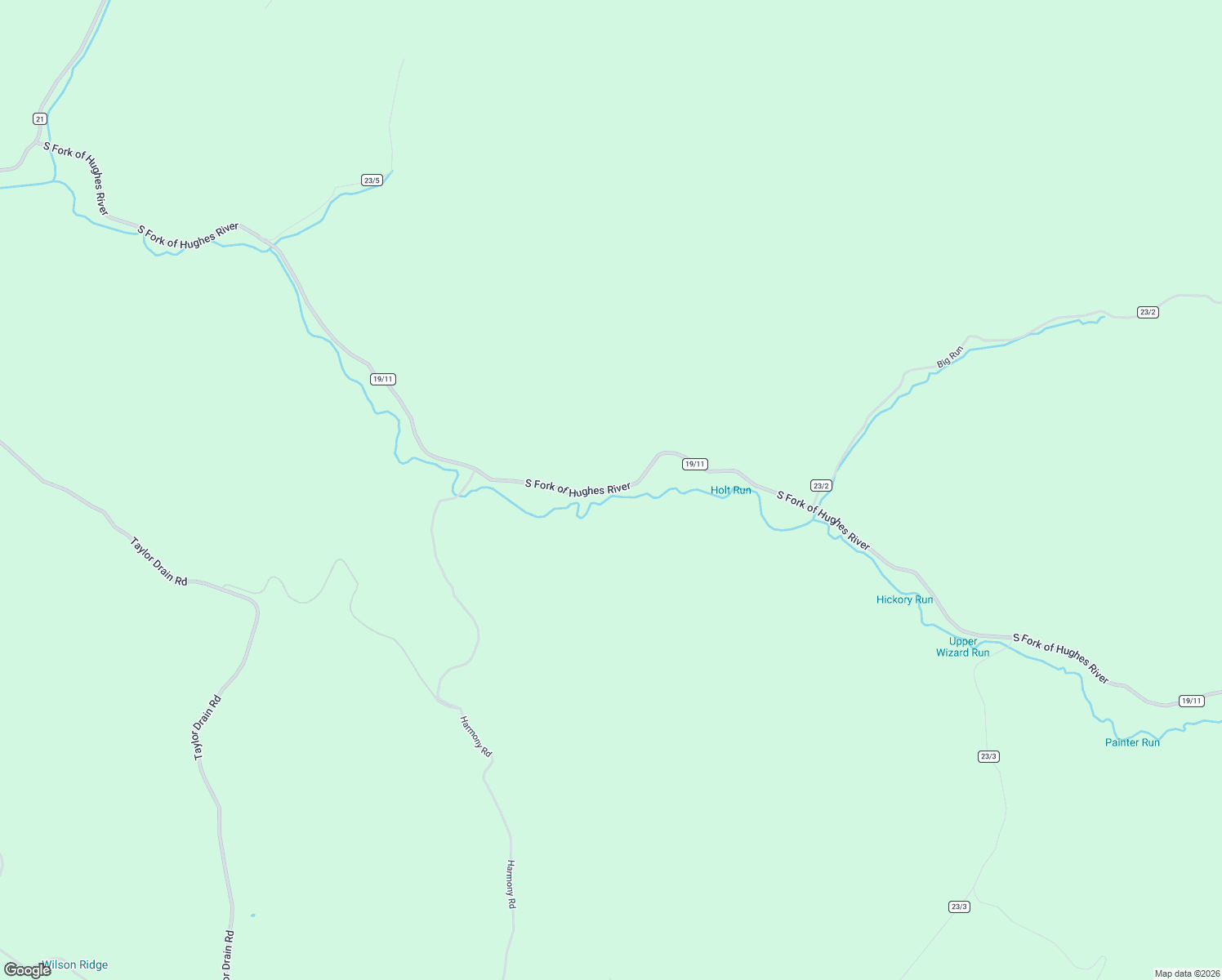 map of restaurants, bars, coffee shops, grocery stores, and more near South Fork of Hughes River in Pullman