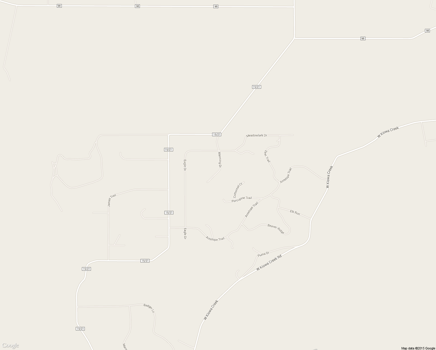 map of restaurants, bars, coffee shops, grocery stores, and more near 22722 Manning Drive in Elbert