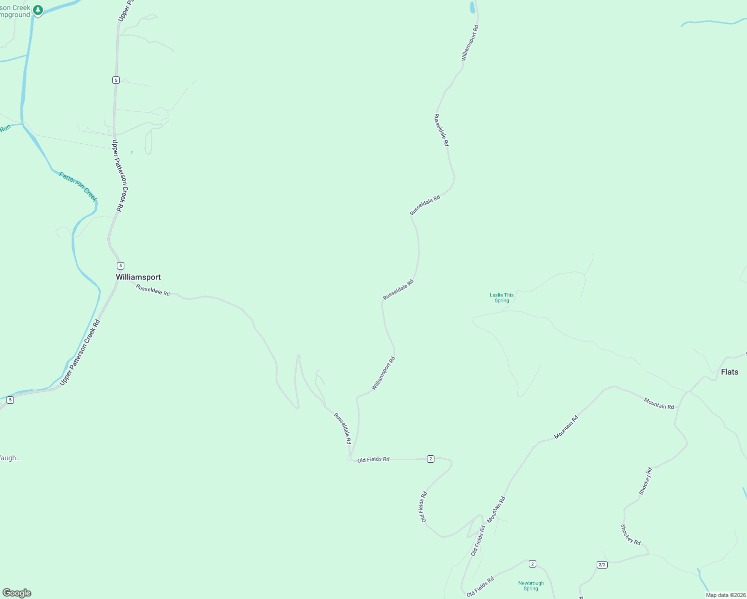 map of restaurants, bars, coffee shops, grocery stores, and more near 2717 Williamsport Road in Burlington
