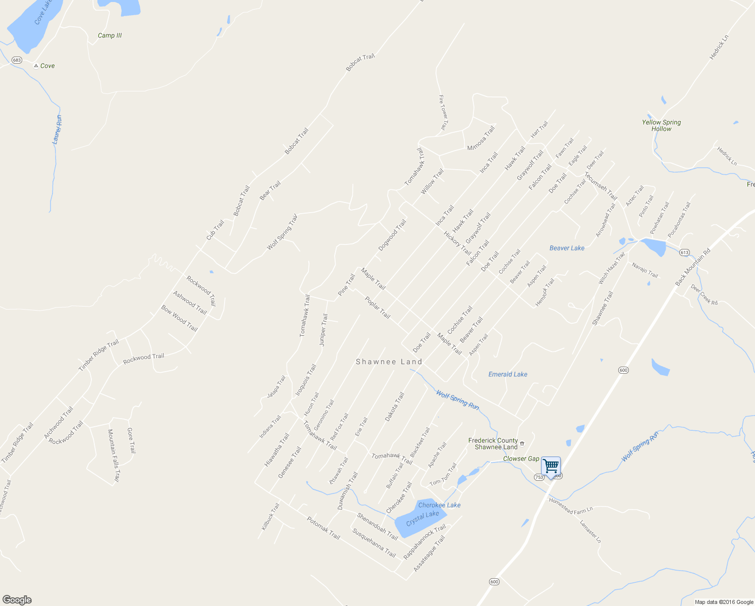 map of restaurants, bars, coffee shops, grocery stores, and more near 1106 Poplar Trail in Winchester