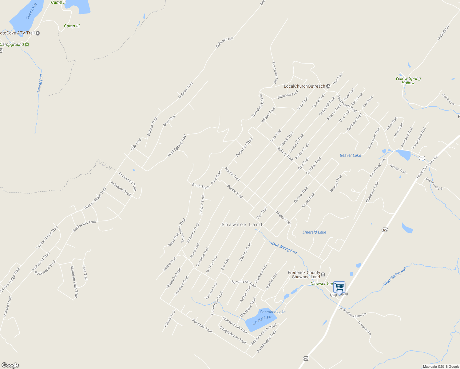 map of restaurants, bars, coffee shops, grocery stores, and more near 1200 Poplar Trail in Winchester