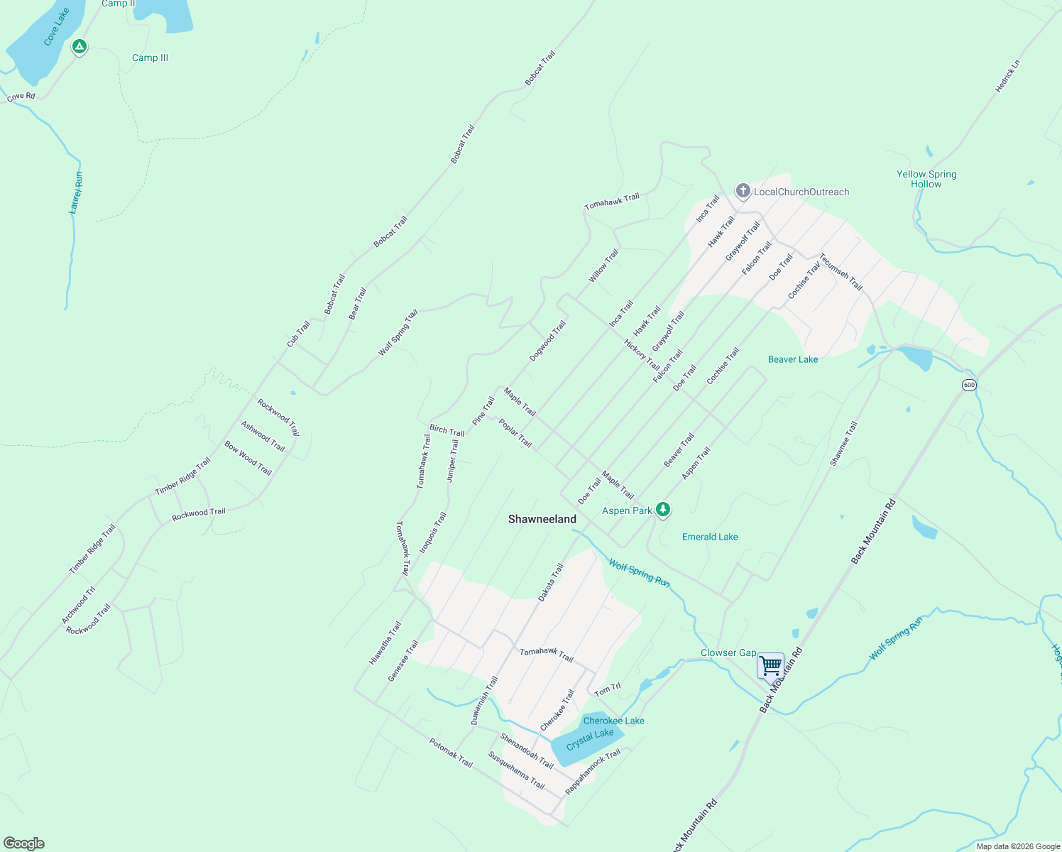 map of restaurants, bars, coffee shops, grocery stores, and more near 1106 Poplar Trail in Winchester