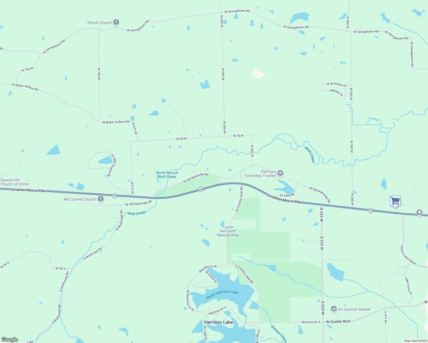 map of restaurants, bars, coffee shops, grocery stores, and more near 9530 West Old Nashville Road in Columbus