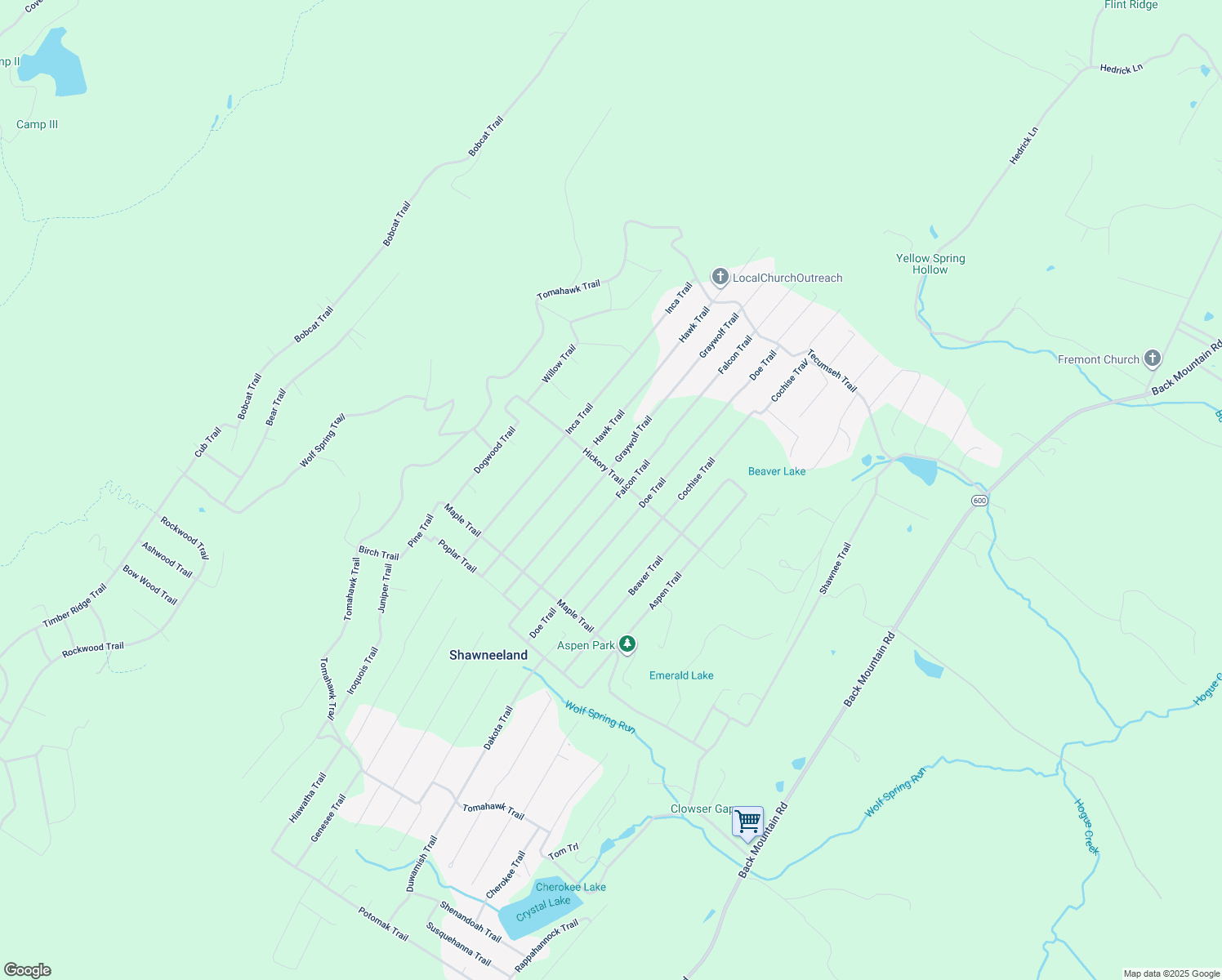 map of restaurants, bars, coffee shops, grocery stores, and more near 202 Falcon Trail in Winchester