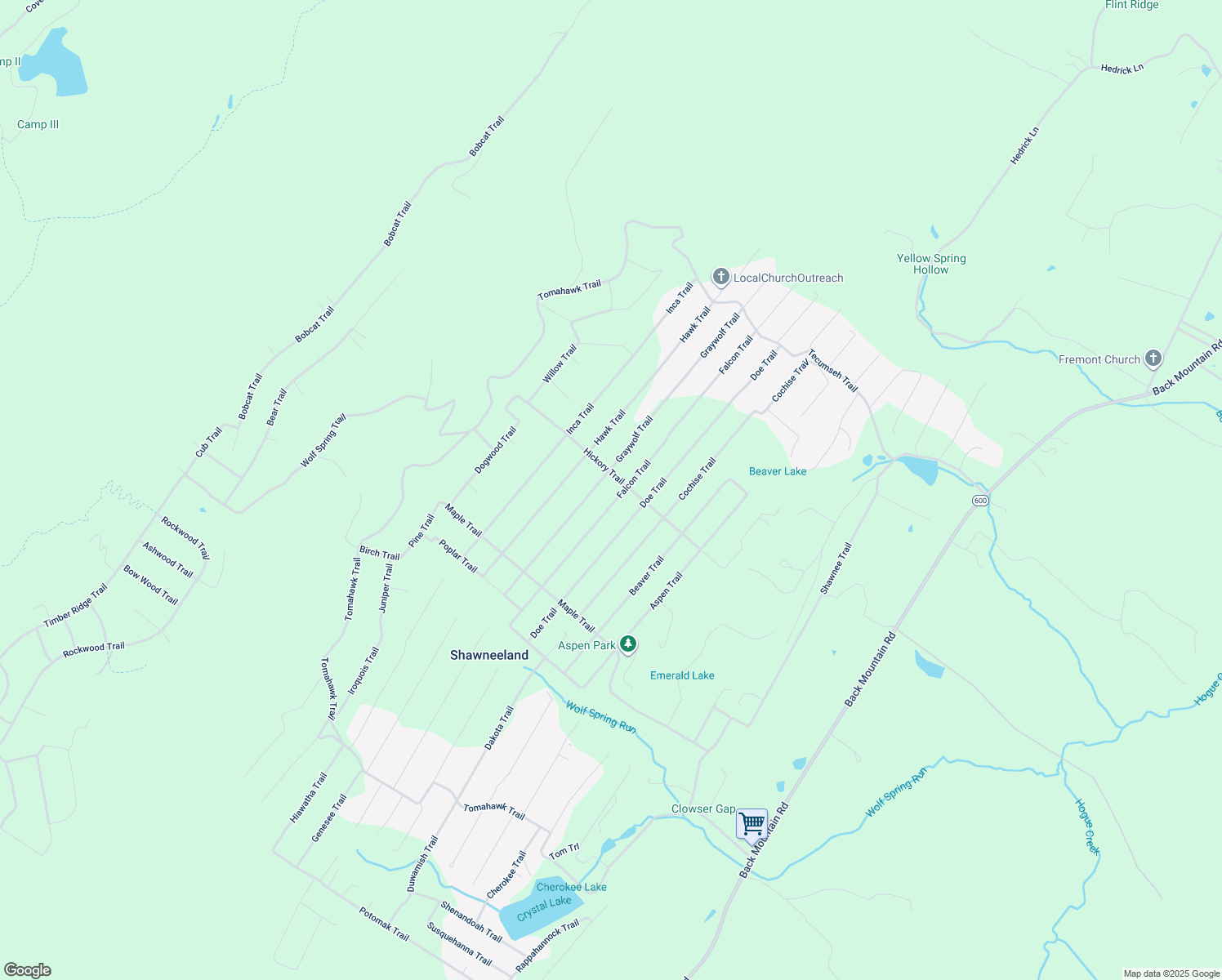 map of restaurants, bars, coffee shops, grocery stores, and more near 202 Falcon Trail in Winchester