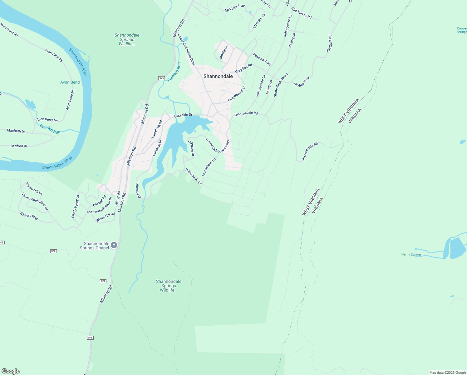 map of restaurants, bars, coffee shops, grocery stores, and more near 111 Honeysuckle Lane in Harpers Ferry
