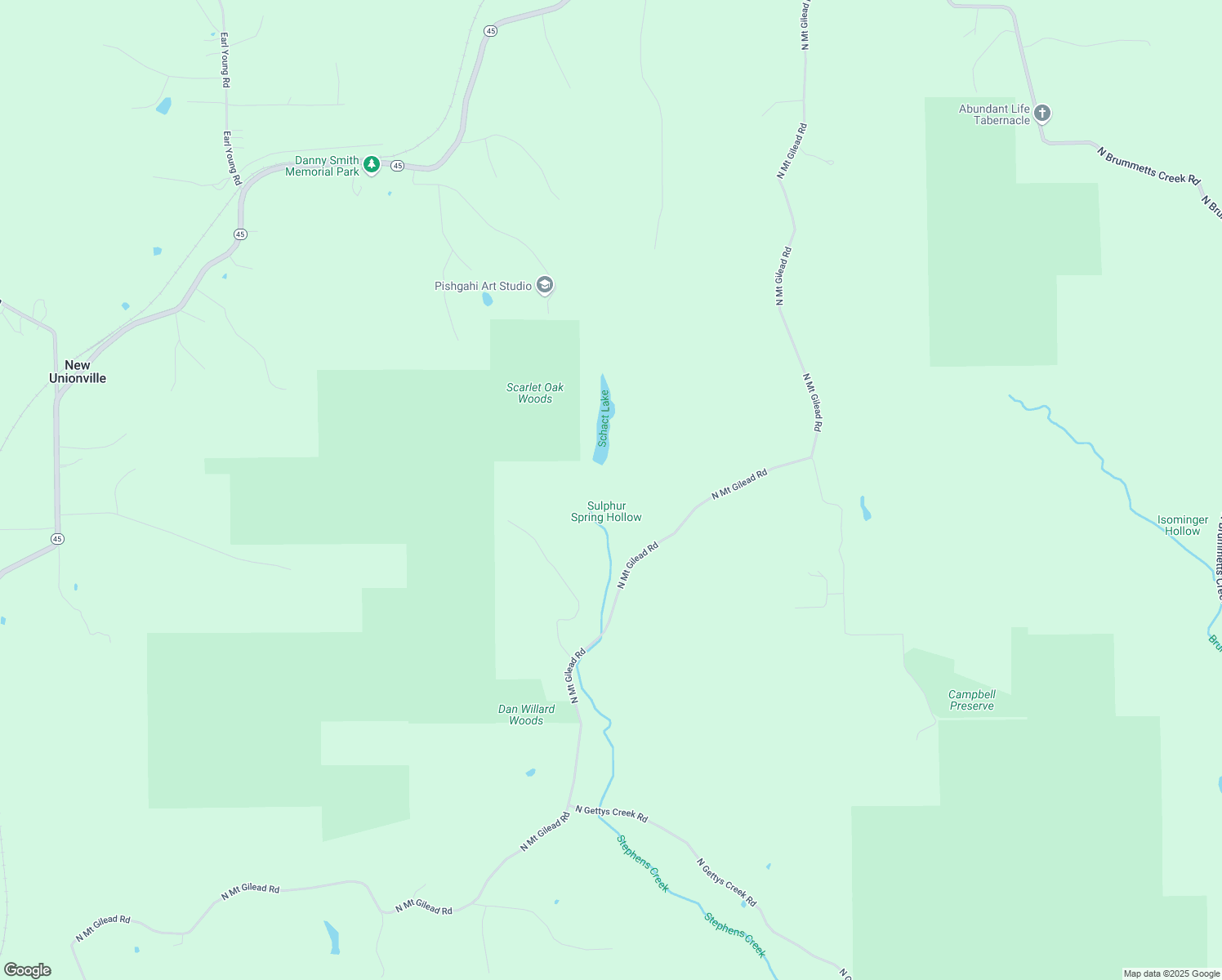 map of restaurants, bars, coffee shops, grocery stores, and more near 3363 North Mount Gilead Road in Bloomington