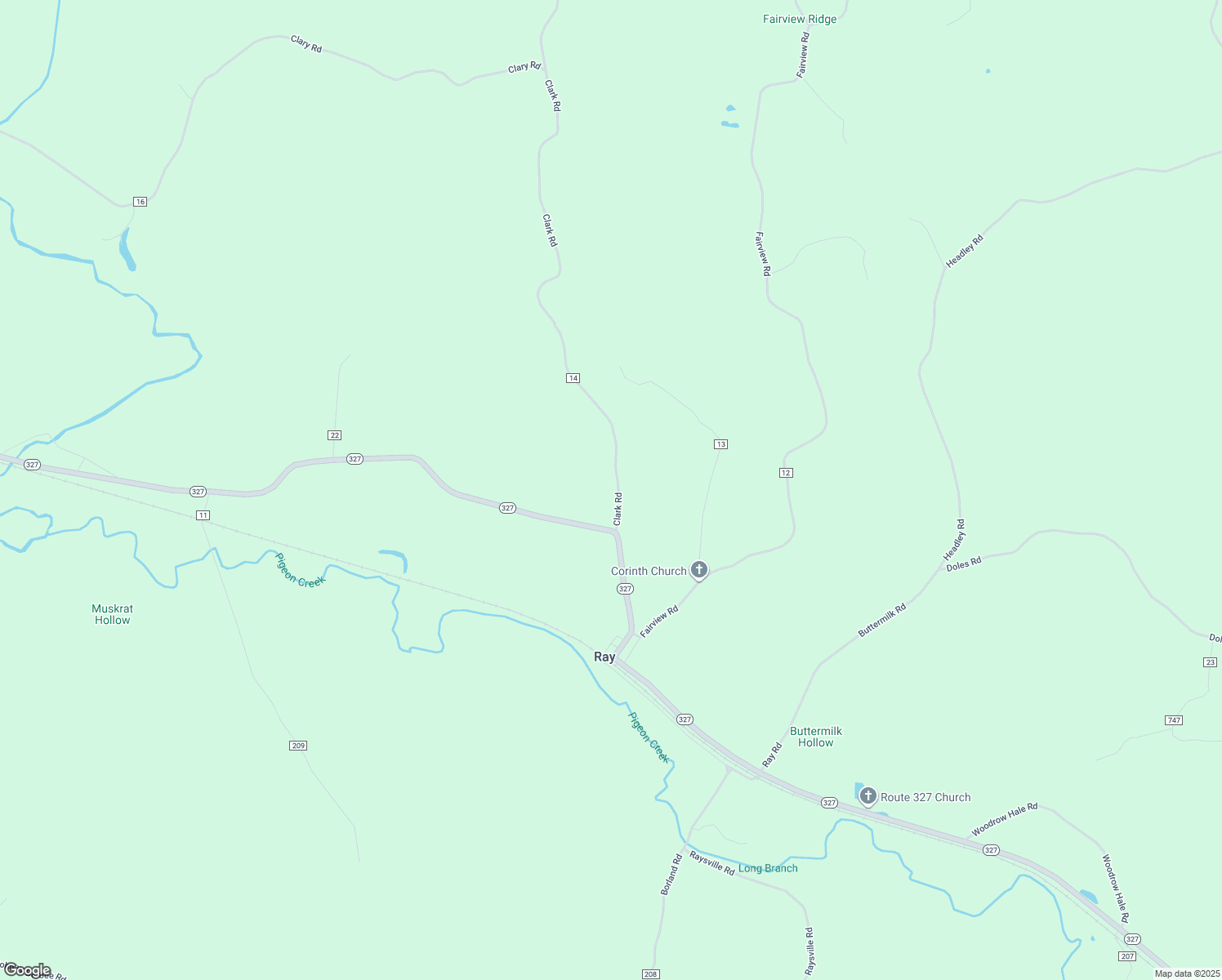 map of restaurants, bars, coffee shops, grocery stores, and more near 36828 Fairview Road in Ray