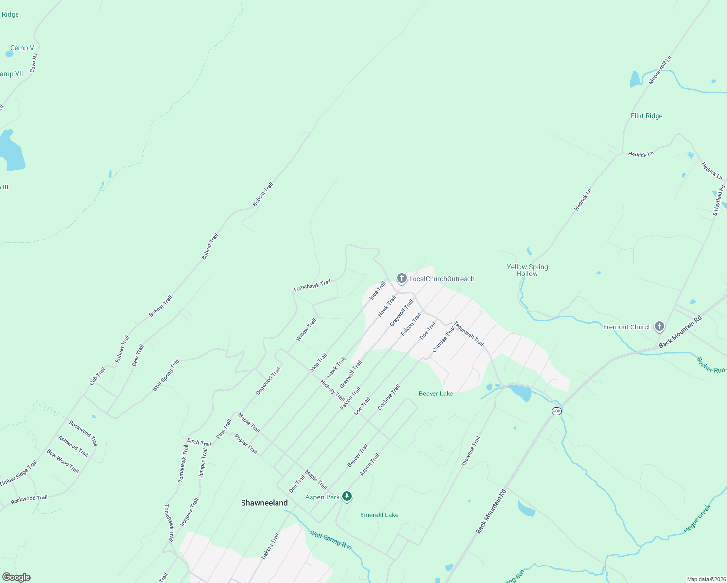 map of restaurants, bars, coffee shops, grocery stores, and more near 114 Inca Trail in Winchester