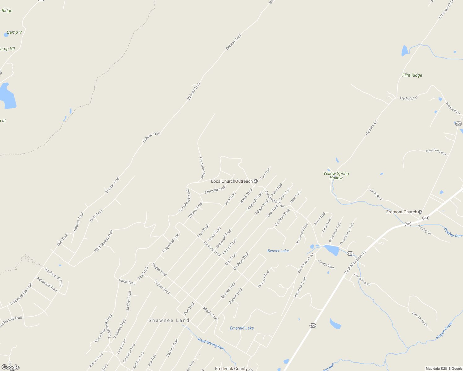 map of restaurants, bars, coffee shops, grocery stores, and more near 114 Inca Trail in Winchester