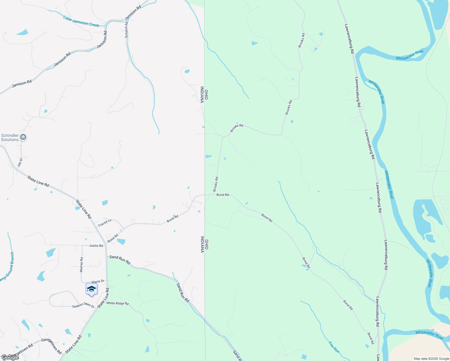 map of restaurants, bars, coffee shops, grocery stores, and more near 6350 Brooks Road in Harrison