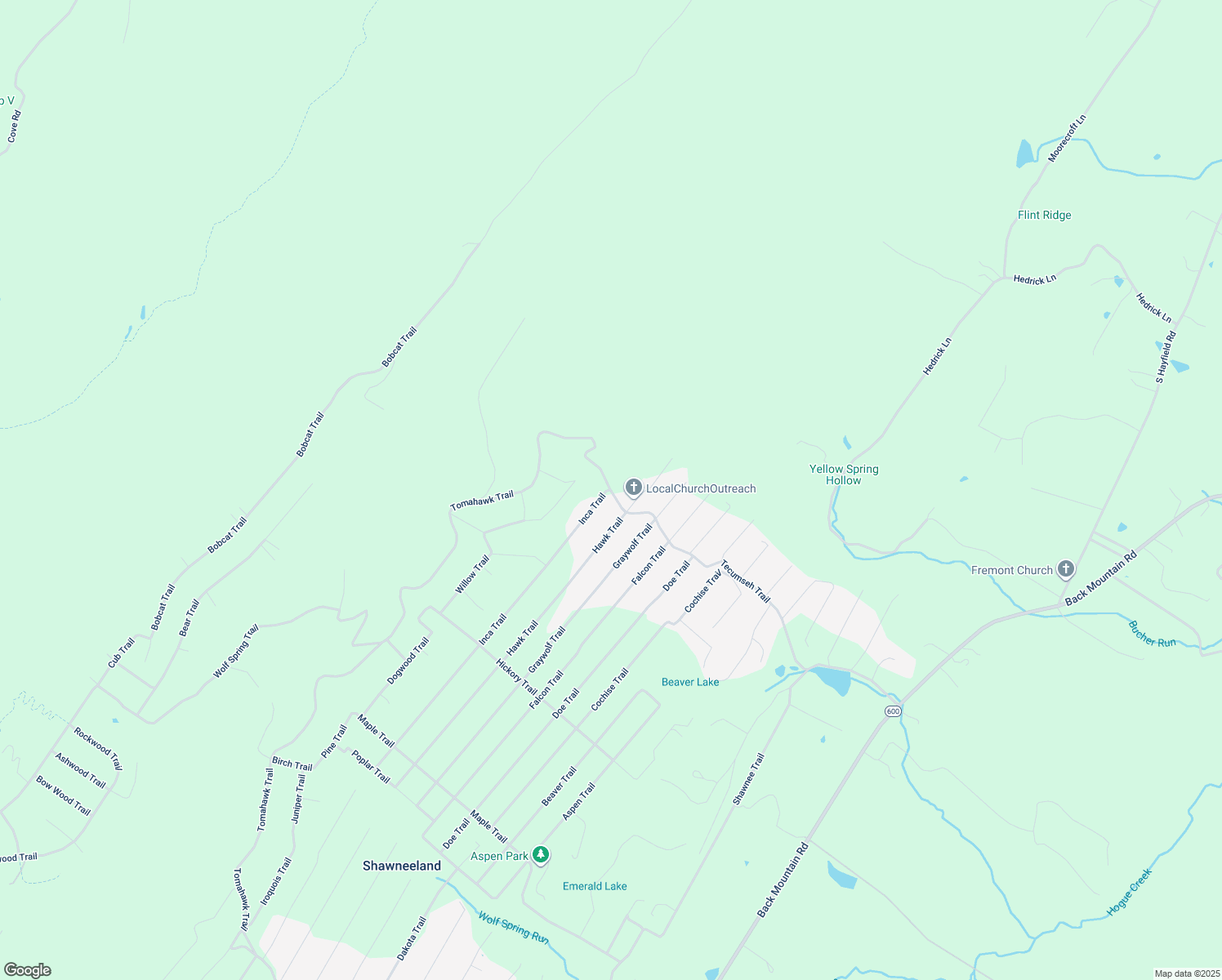 map of restaurants, bars, coffee shops, grocery stores, and more near 1101 Tecumseh Trail in Winchester