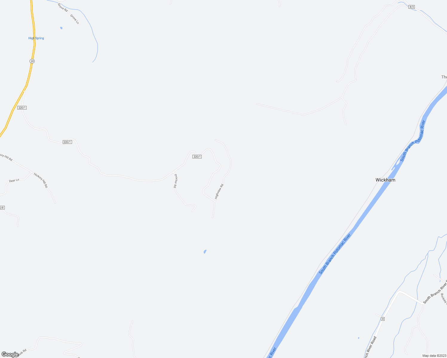 map of restaurants, bars, coffee shops, grocery stores, and more near Highview Road in Old Fields