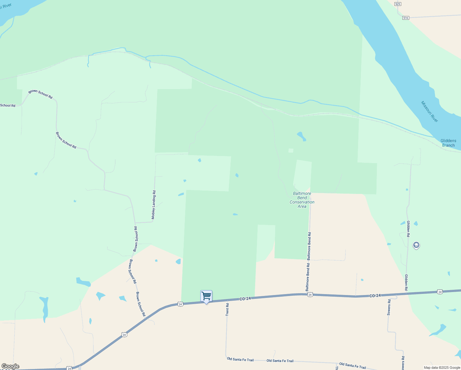 map of restaurants, bars, coffee shops, grocery stores, and more near in Waverly