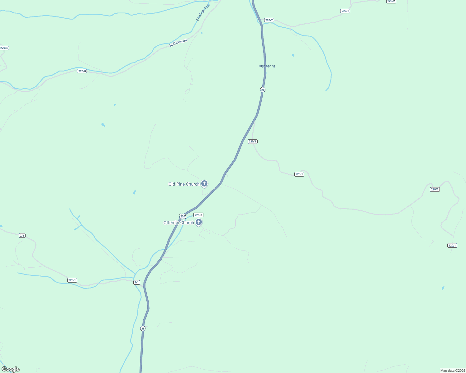 map of restaurants, bars, coffee shops, grocery stores, and more near 51 Hickory Hill Road in Purgitsville