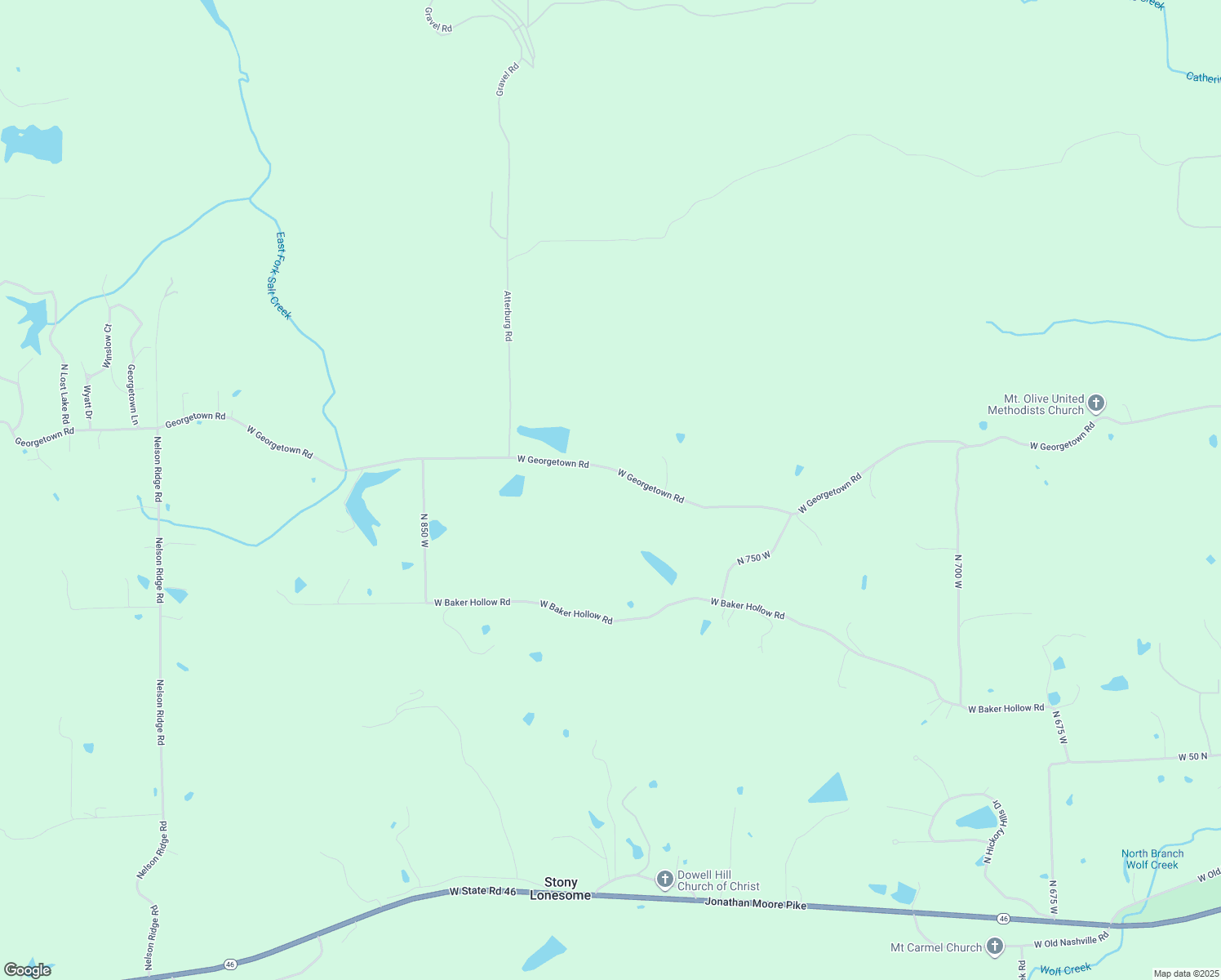map of restaurants, bars, coffee shops, grocery stores, and more near 12859 West Georgetown Road in Columbus