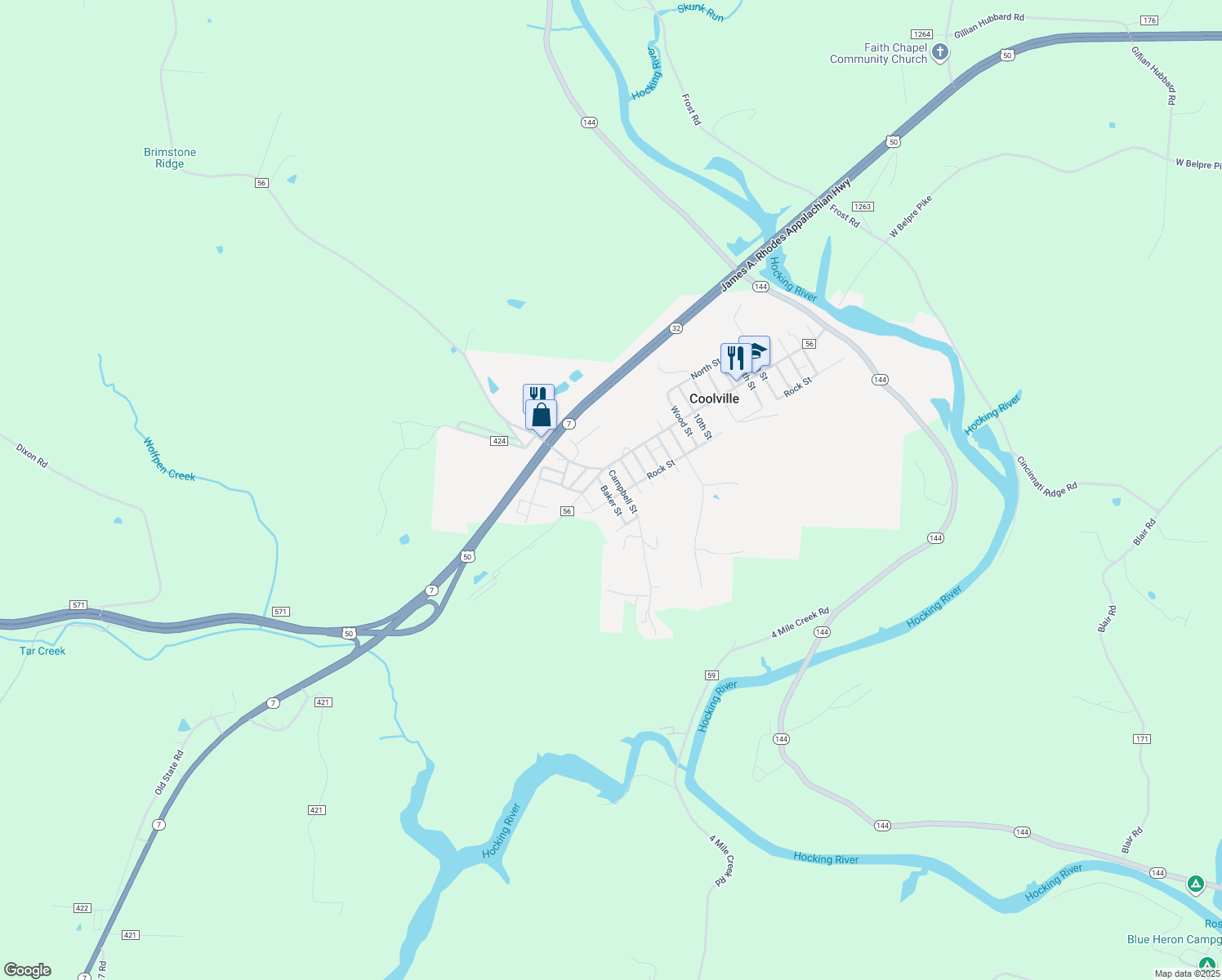 25940 Rock Street, Coolville OH Walk Score