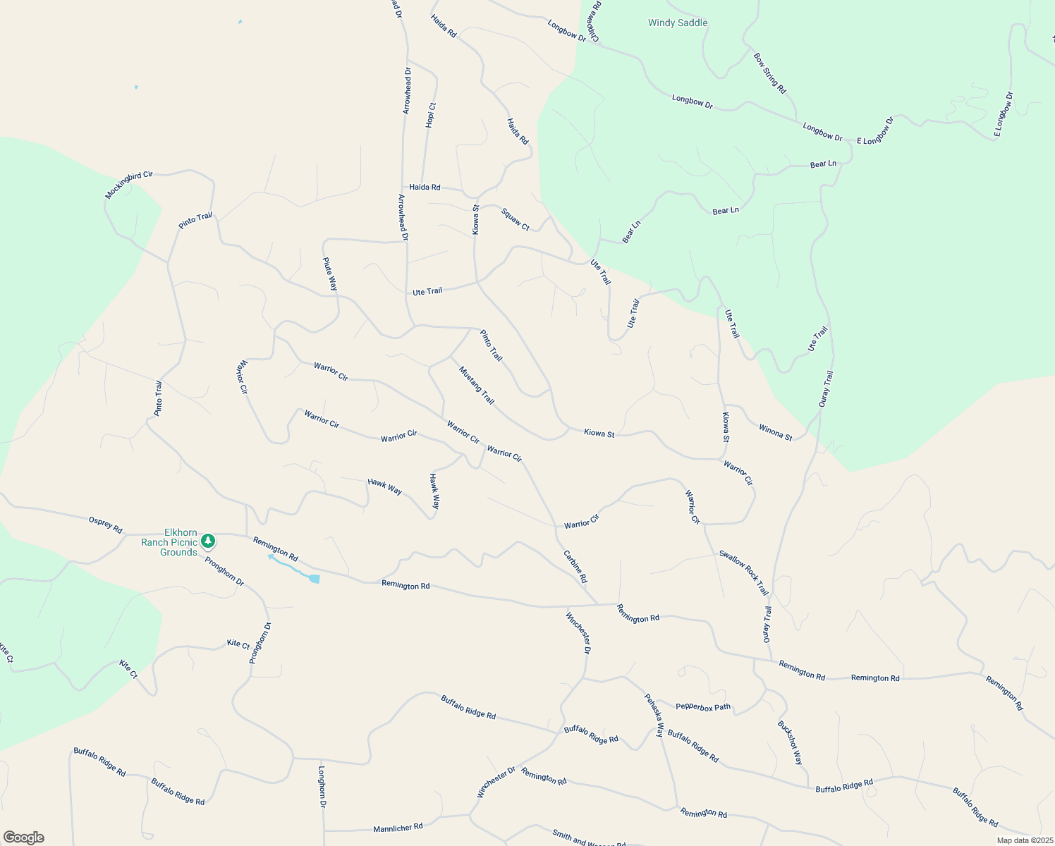 map of restaurants, bars, coffee shops, grocery stores, and more near 173 Mustang Trail in Jefferson
