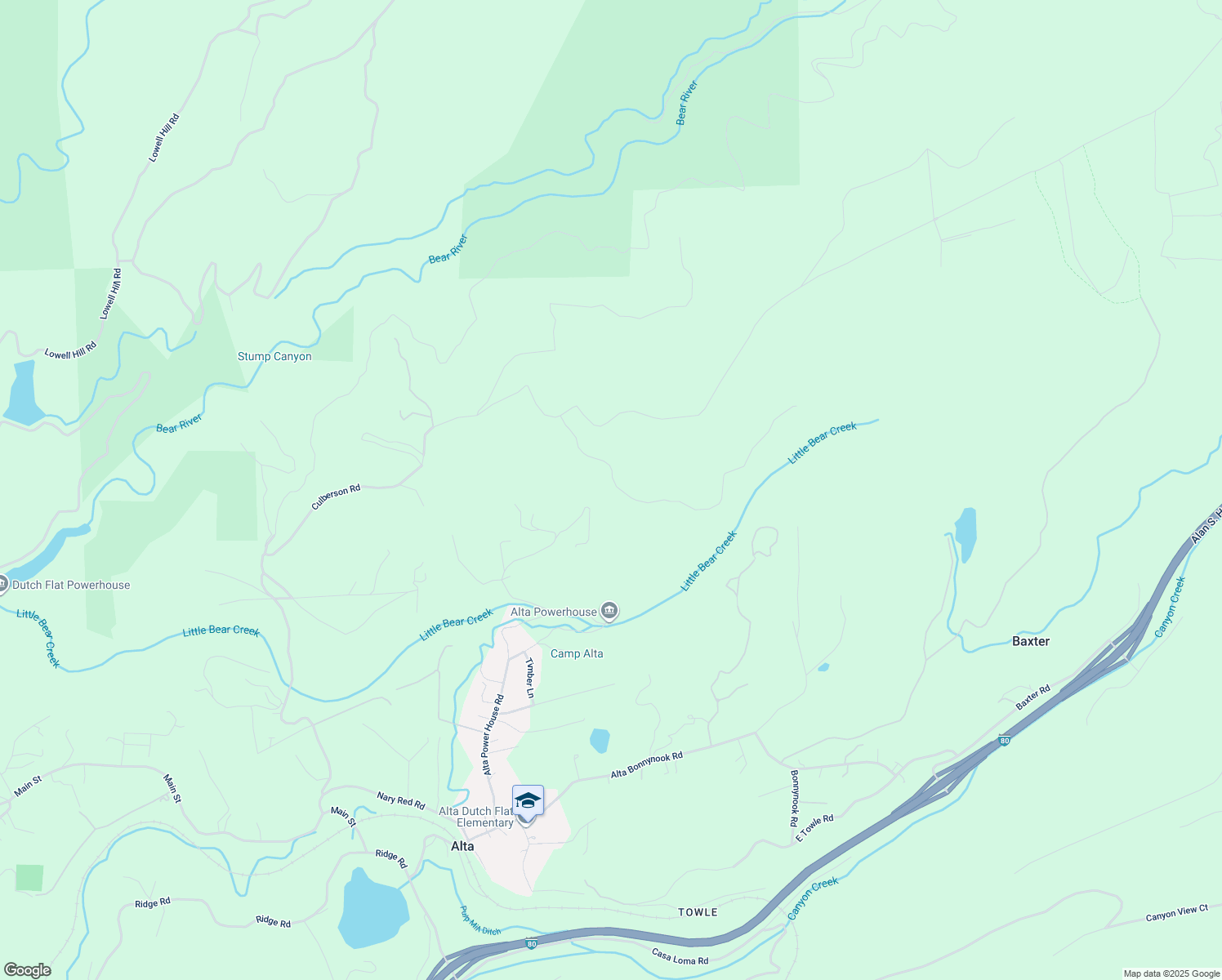 map of restaurants, bars, coffee shops, grocery stores, and more near 34708 Culberson Road in Alta