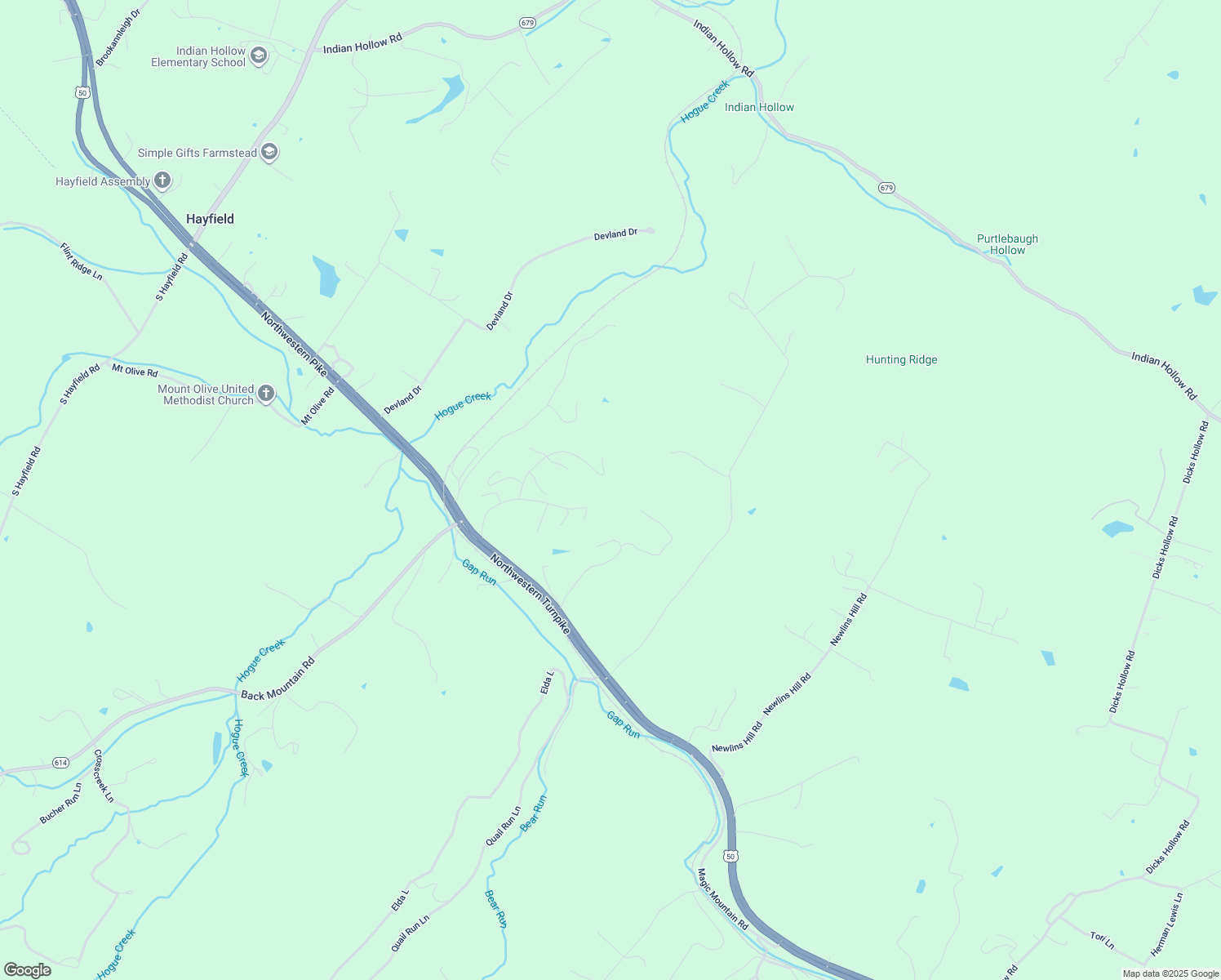 map of restaurants, bars, coffee shops, grocery stores, and more near 275 Pinehill Drive in Winchester