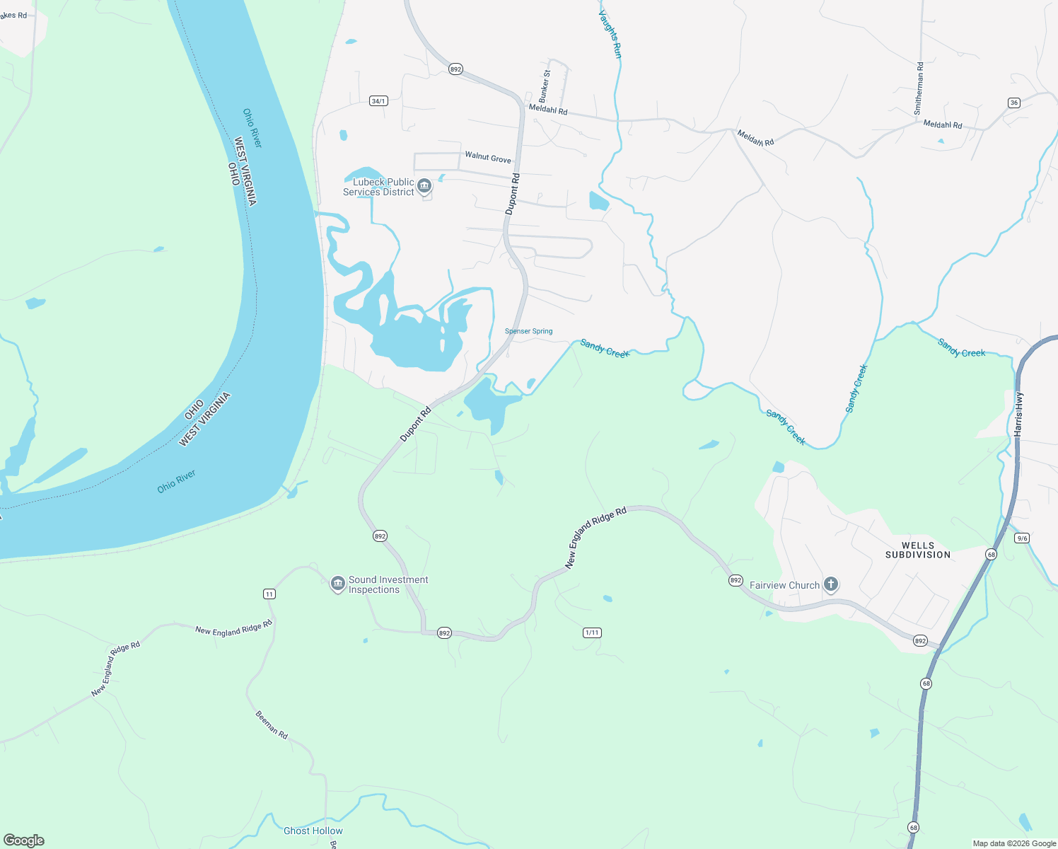 map of restaurants, bars, coffee shops, grocery stores, and more near 1-199 Dover Road in Washington
