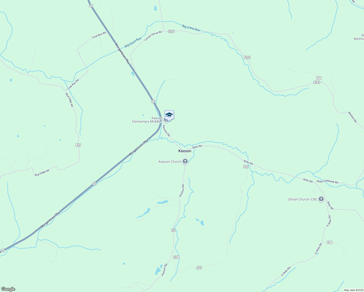map of restaurants, bars, coffee shops, grocery stores, and more near 371 Kasson Road in Moatsville