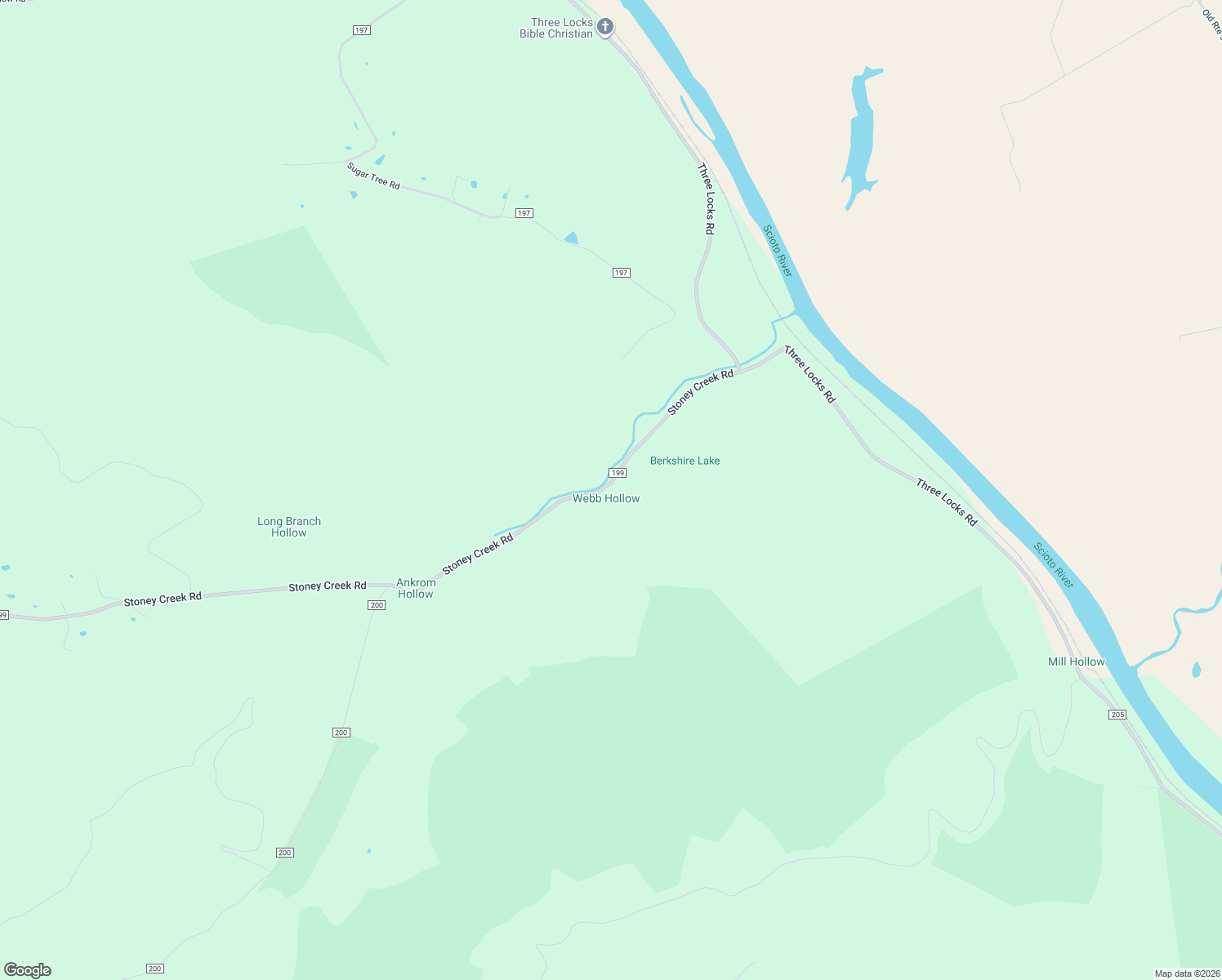 map of restaurants, bars, coffee shops, grocery stores, and more near 5215 Stoney Creek Road in Chillicothe