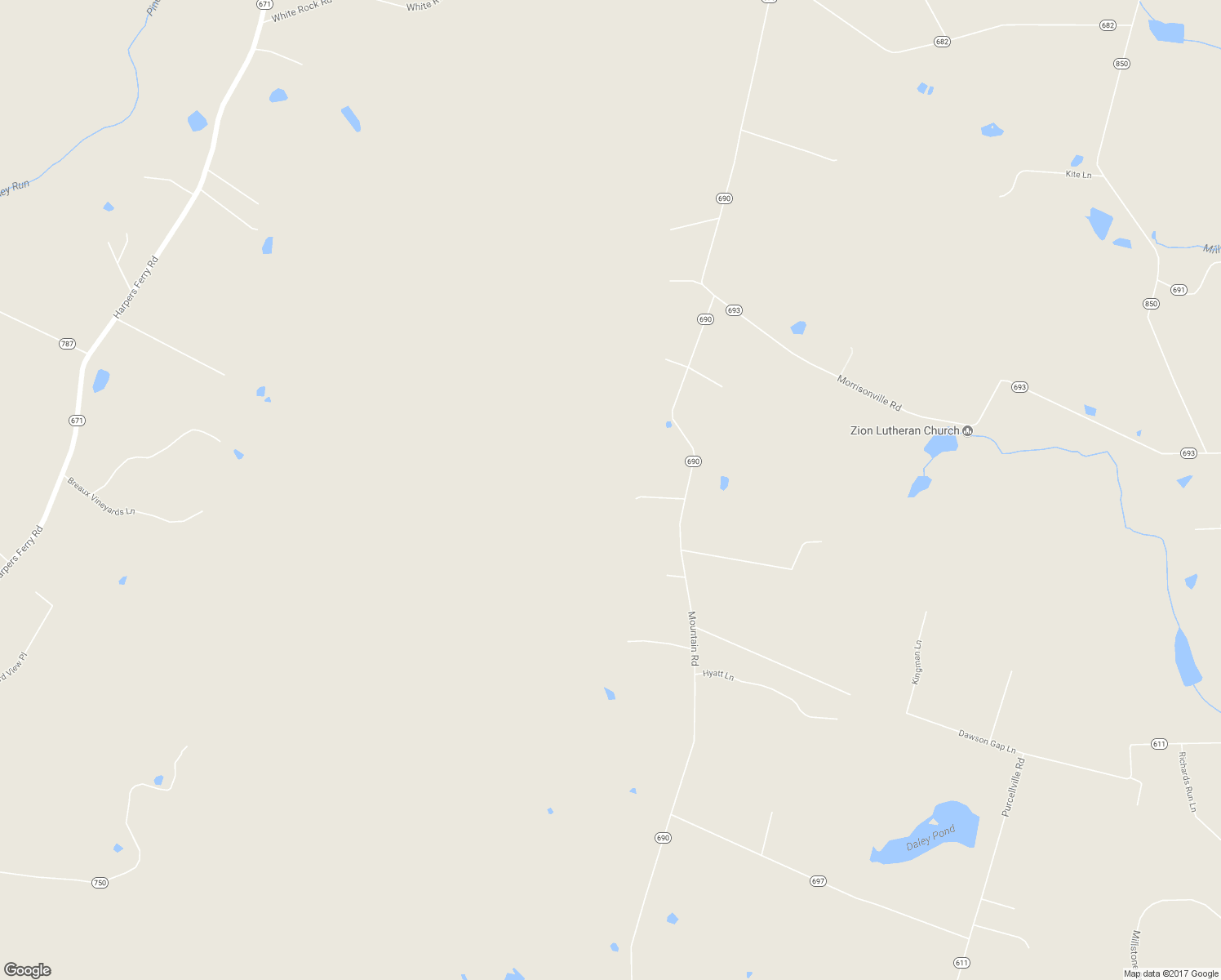 map of restaurants, bars, coffee shops, grocery stores, and more near 13935 Mountain Road in Purcellville