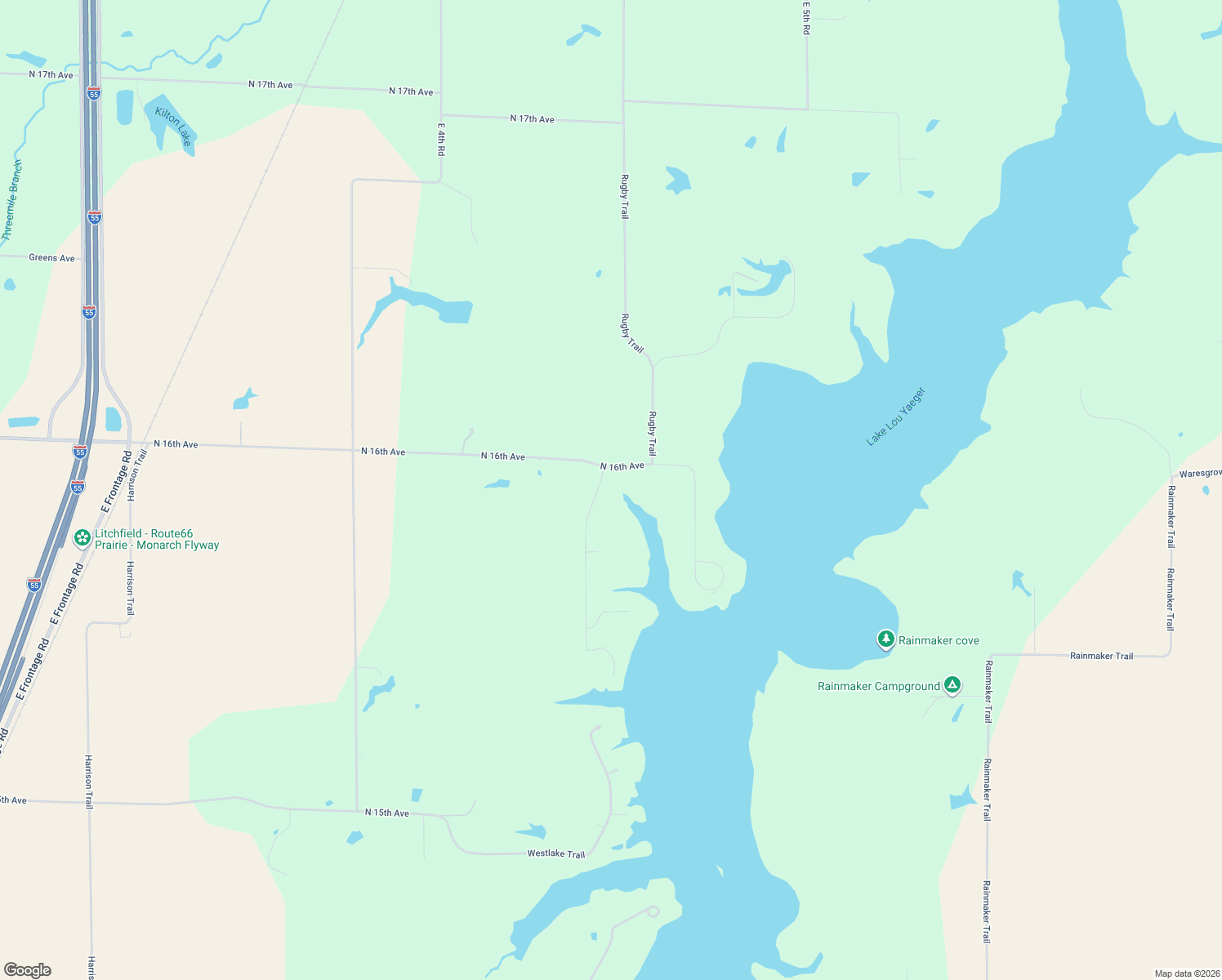 map of restaurants, bars, coffee shops, grocery stores, and more near 4084 North 16th Avenue in Litchfield