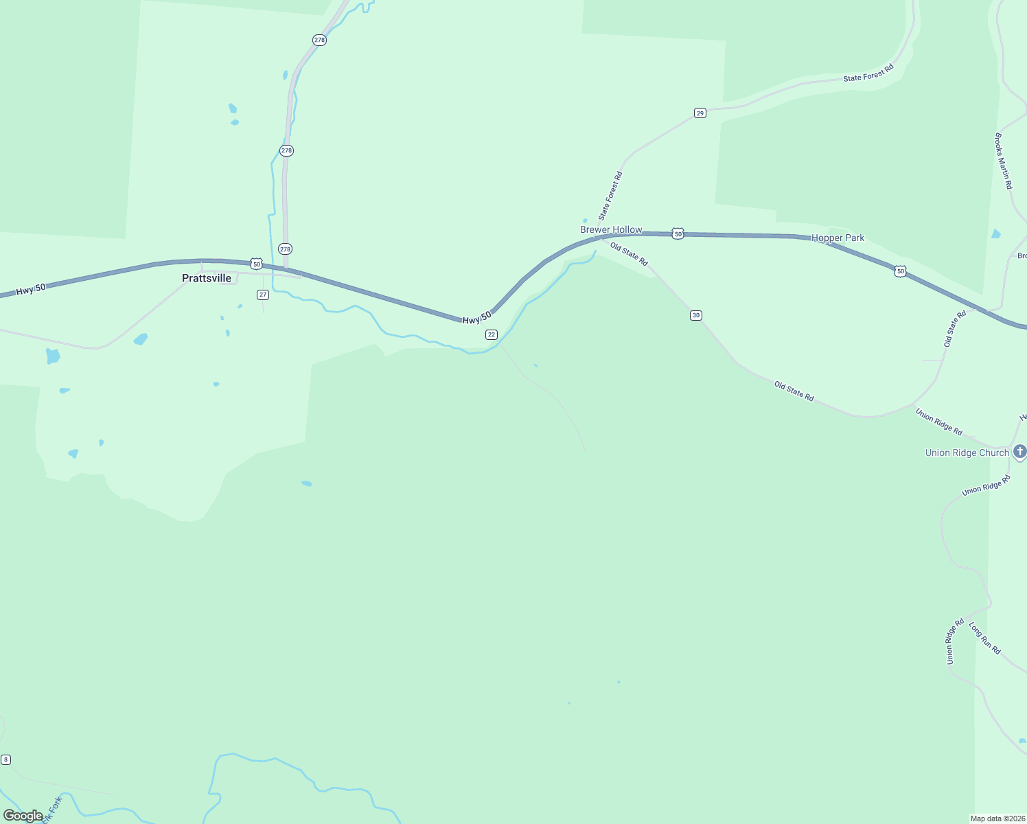 map of restaurants, bars, coffee shops, grocery stores, and more near in Prattsville