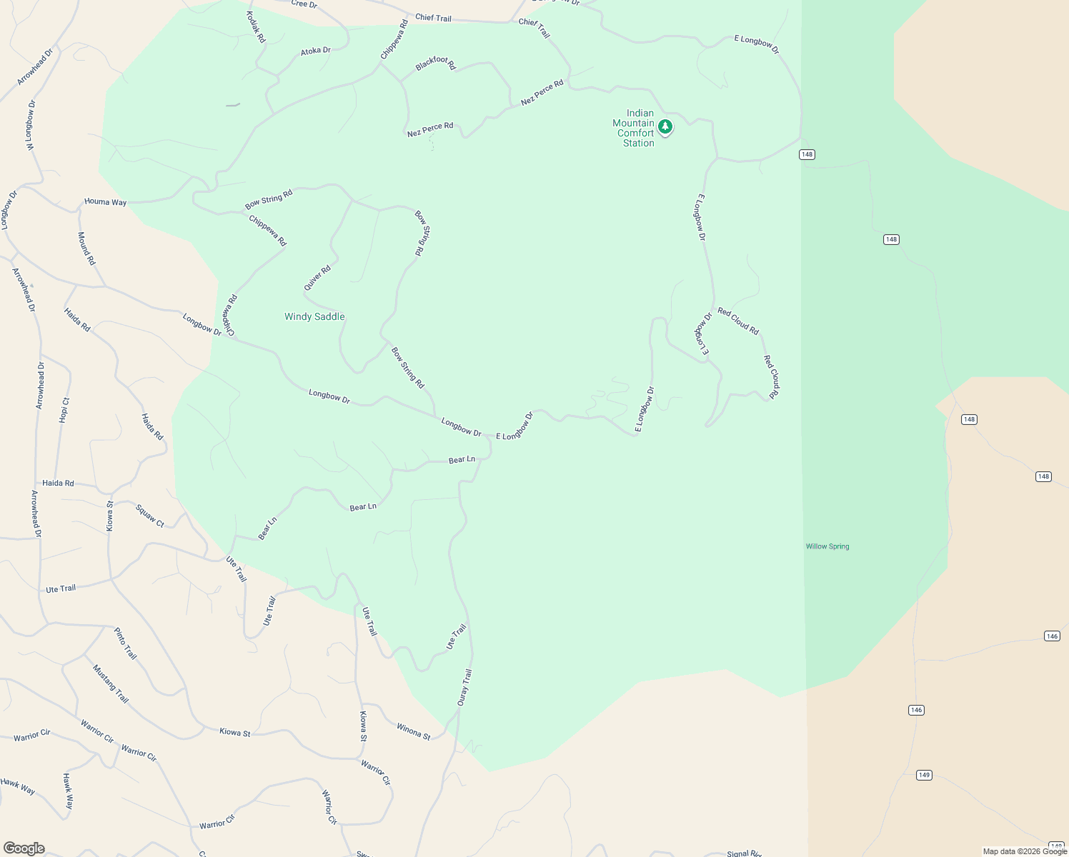 map of restaurants, bars, coffee shops, grocery stores, and more near 177 Longbow Drive in Jefferson