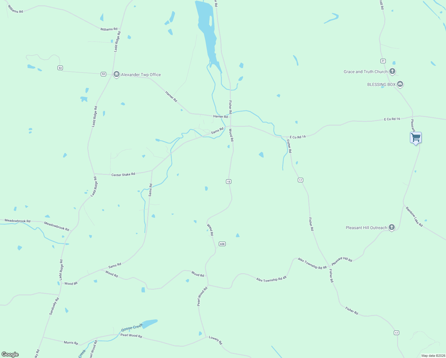 map of restaurants, bars, coffee shops, grocery stores, and more near 9580 Wood Road in Albany