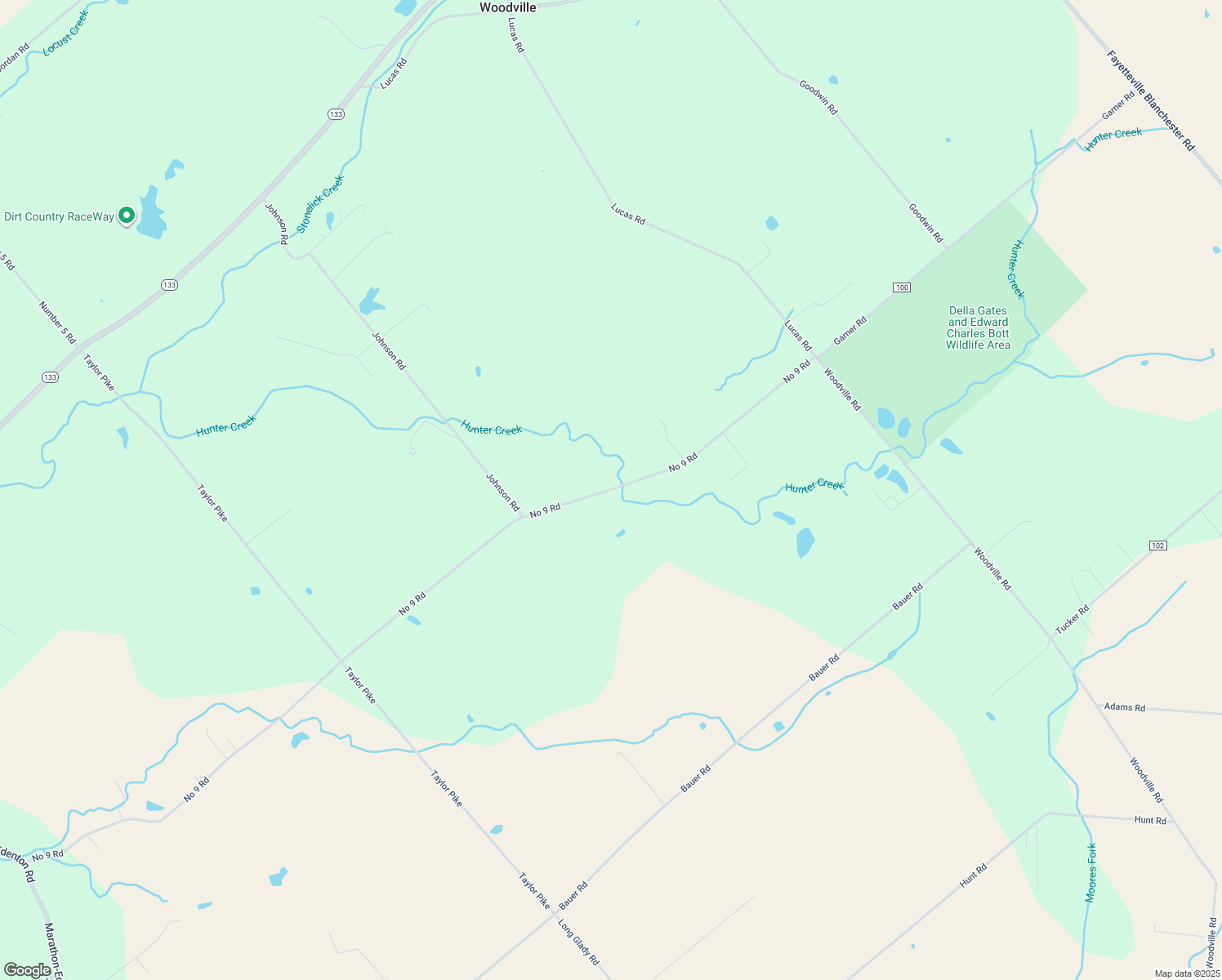 map of restaurants, bars, coffee shops, grocery stores, and more near 3573 No 9 Road in Blanchester