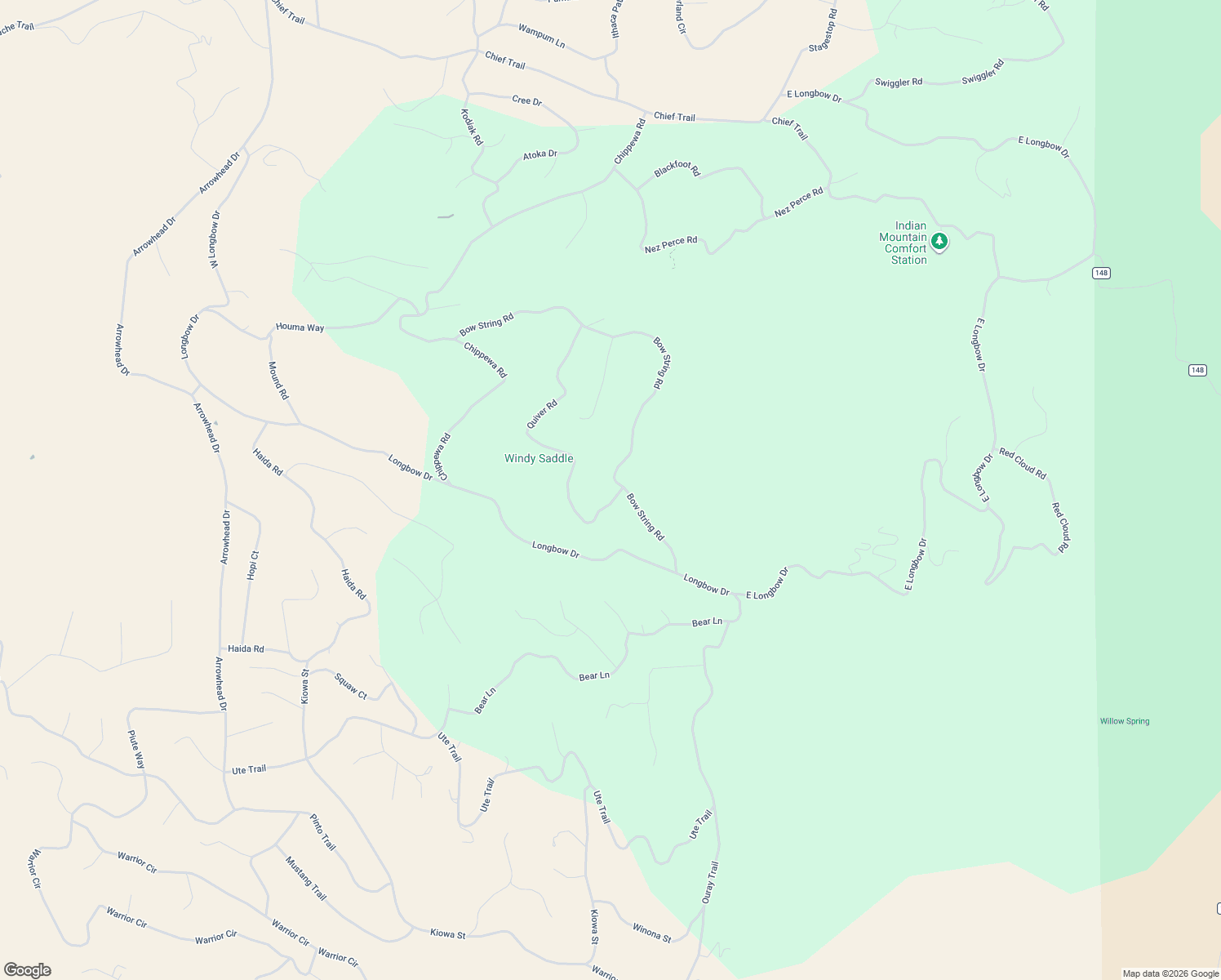 map of restaurants, bars, coffee shops, grocery stores, and more near 350 Bowstring in Jefferson
