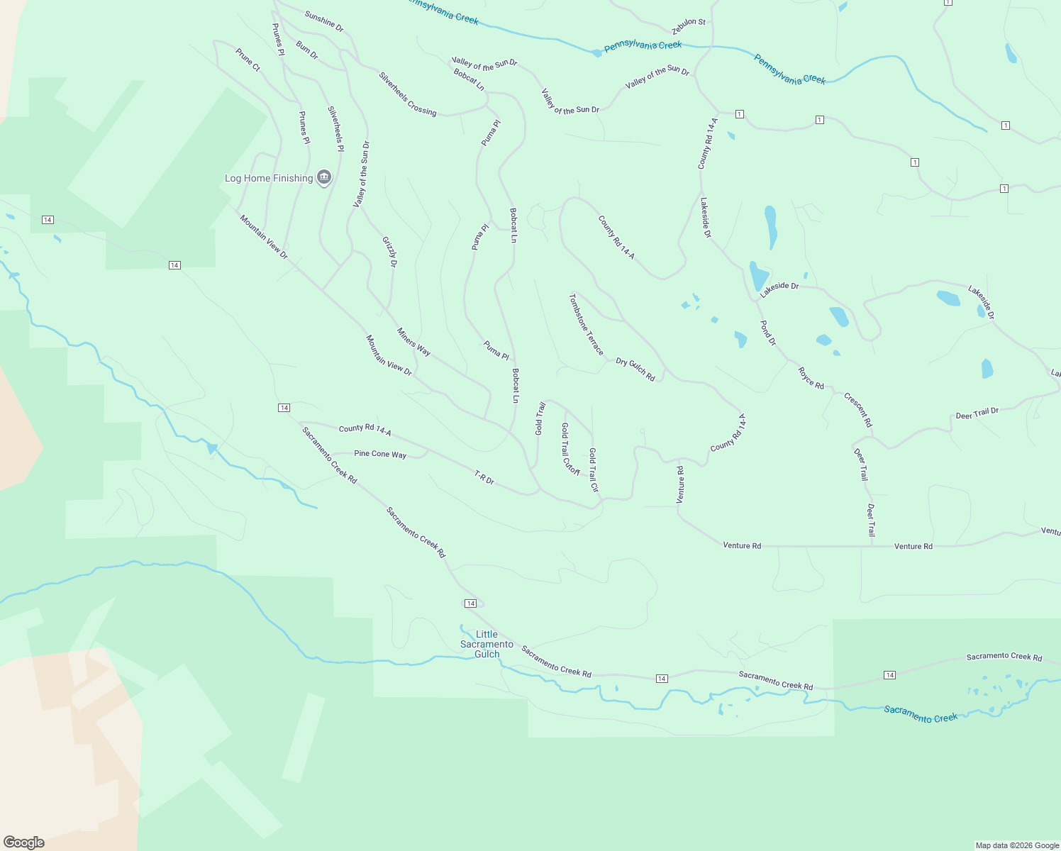 map of restaurants, bars, coffee shops, grocery stores, and more near 484 Gold Trail Circle in Fairplay