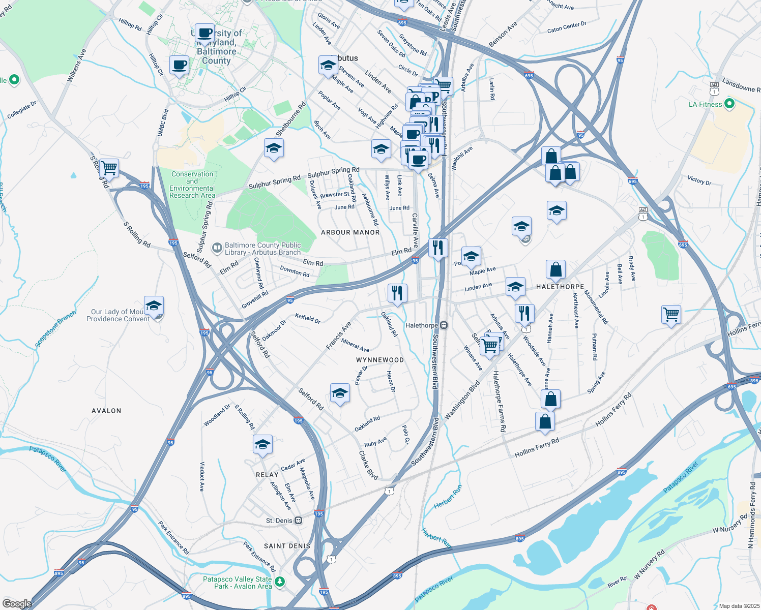 Oakland Road, Arbutus MD Walk Score