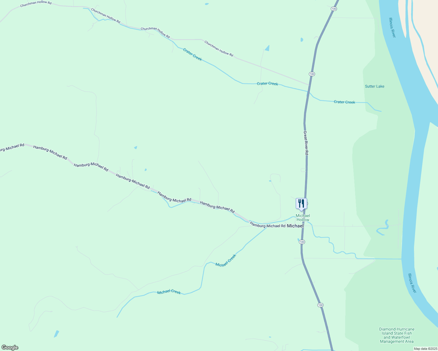 map of restaurants, bars, coffee shops, grocery stores, and more near in Michael