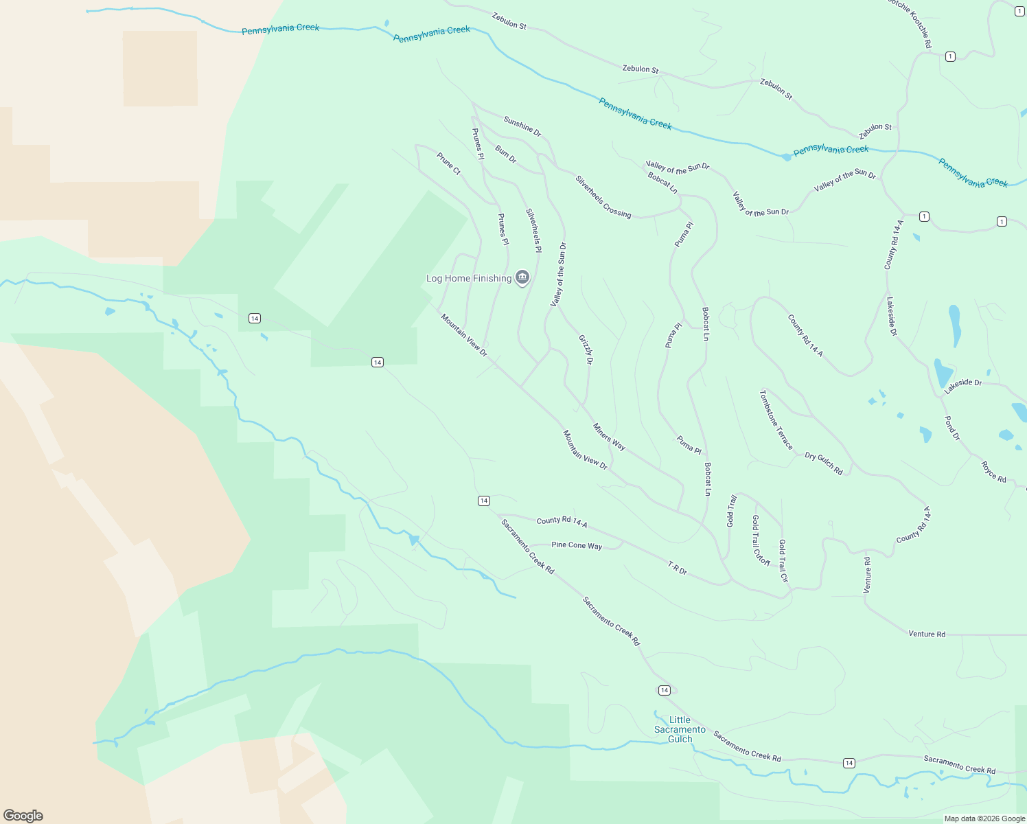 map of restaurants, bars, coffee shops, grocery stores, and more near 5331 County Road 14 in Fairplay