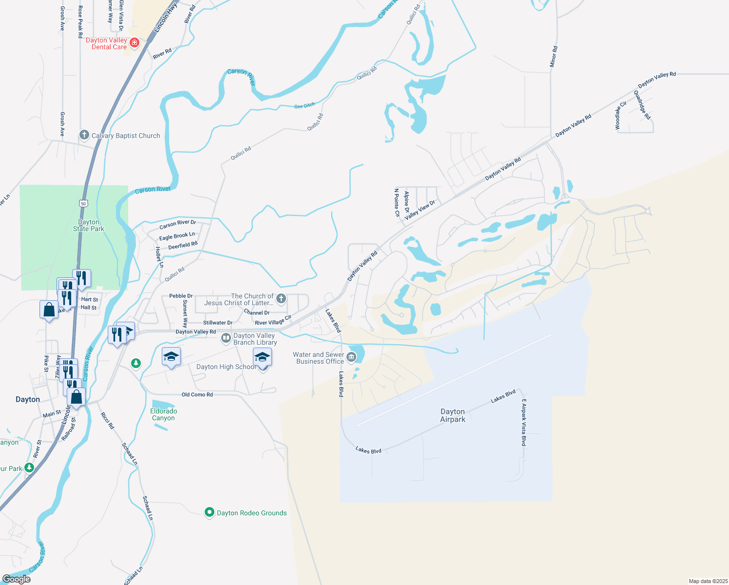map of restaurants, bars, coffee shops, grocery stores, and more near 332 Bayhill Cir in Dayton