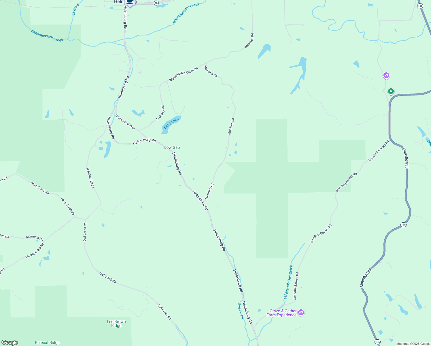map of restaurants, bars, coffee shops, grocery stores, and more near 3501 Morrison Road in Nashville