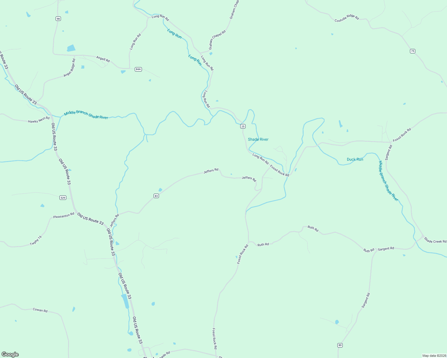 map of restaurants, bars, coffee shops, grocery stores, and more near 14585 Jeffers Road in Athens