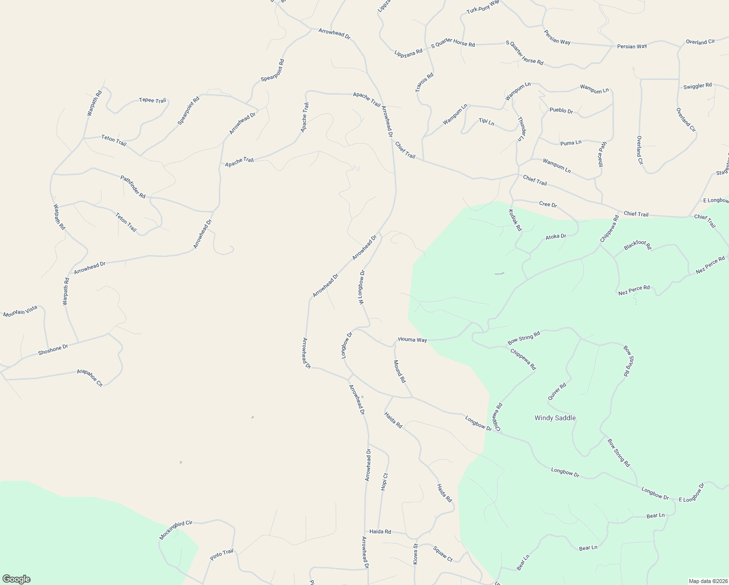 map of restaurants, bars, coffee shops, grocery stores, and more near 2334 Longbow Drive in Jefferson